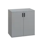 LN 2 - 7D kancelářská skříň, 2-dveřová, 750x720x400, šedá